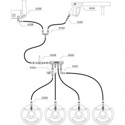 Showtec 61020 CO₂ Bottle to 3/8 Q-Lock Adapter